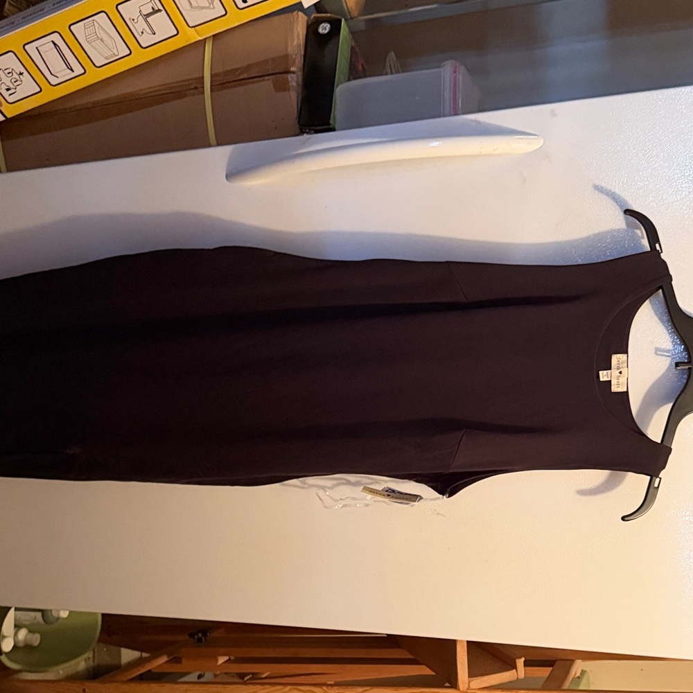 Derek Heart Black Midi Dress